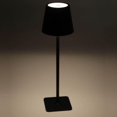 Luminária De Mesa Led 3 Tons Usb Elegance 9,5 X 38 Cm Preta Lyor
