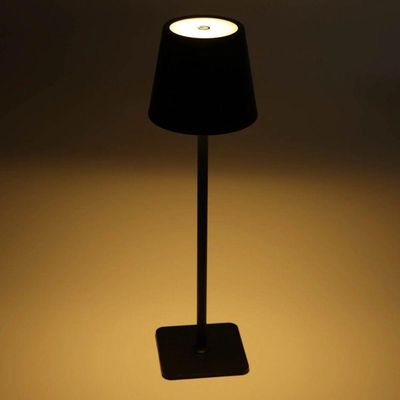 Luminária De Mesa Led 3 Tons Usb Elegance 9,5 X 38 Cm Preta Lyor
