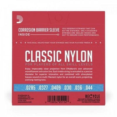 Encordoamento Violão Nylon Alta Student Ej27h D Addario