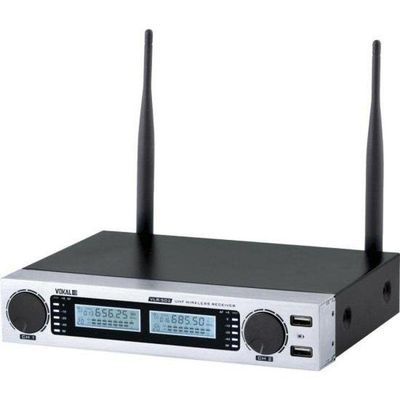 Microfone Sem Fio Duplo Vokal Vlr5-02 Plus