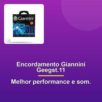 Encordamento Guitarra Giannini Geegst.11