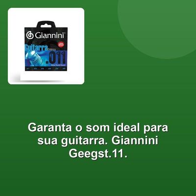 Encordamento Guitarra Giannini Geegst.11