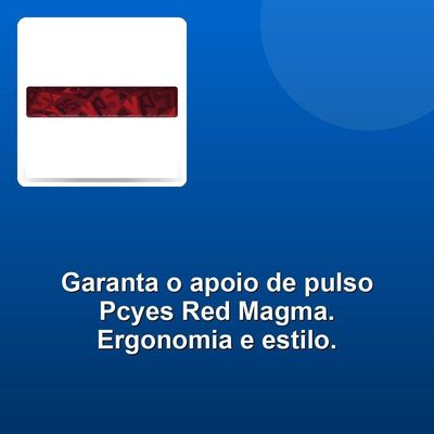 Apoio De Pulso Ergonômico Pcyes Red Magma