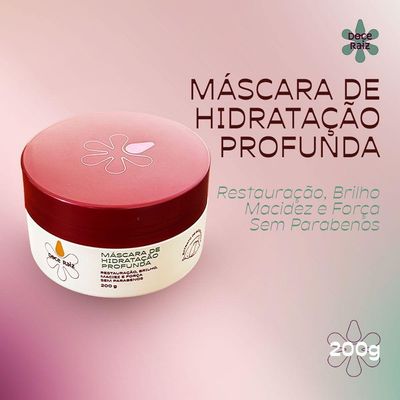 Kit 4 Mascara Com Maciez E Sem Parabenos Doce Raiz 200g De Extrato De Batata Doce