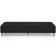 Kit 02 Puffs Decorativo Sala de Estar Bali W01 Pés Palito 190x60cm Suede Preto - Lyam Decor