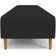 Kit 02 Puffs Decorativo Sala de Estar Bali W01 Pés Palito 190x60cm Suede Preto - Lyam Decor