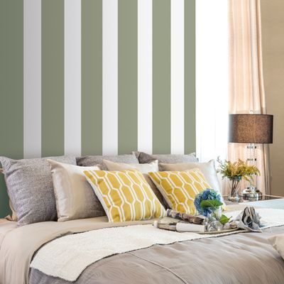 Papel de Parede Essential Listrado Verde ES50622