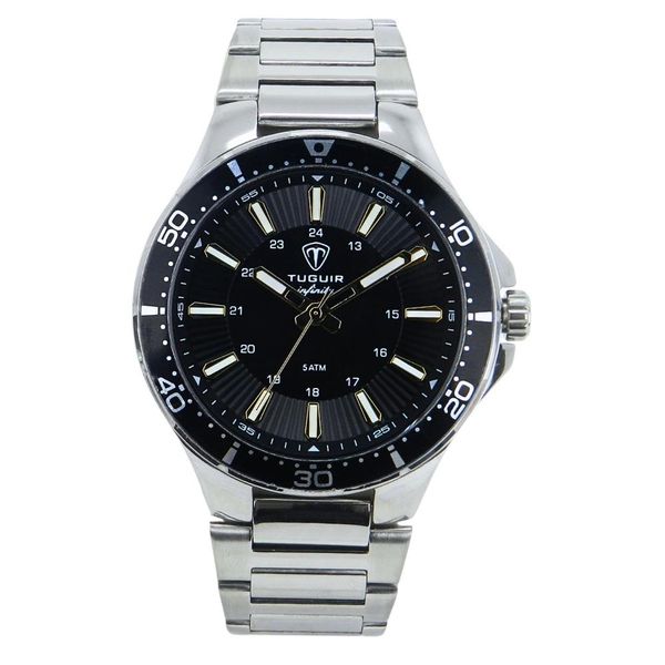 Relógio Tuguir Masculino Ref: Tgi37127 Casual Aço Prateado