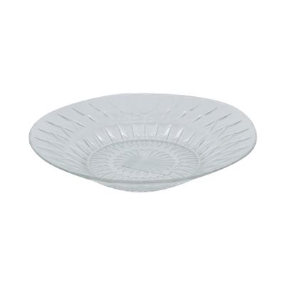 Prato Fundo em Vidro Le Jade Transparente 22,2cm