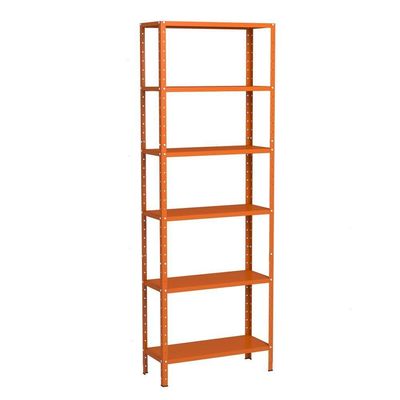 Estante 6 Prateleiras Aço Livros Quarto Cozinha Multiuso Fer Laranja