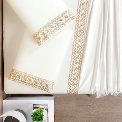 Jogo De Cama Supreme King 04 Peças - Off White