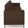 Sofá 3 Lugares Sala Living Industrial 180cm Senna K01 Veludo Marrom - Lyam Decor
