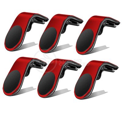 Kit 6 Suporte Magnético Veicular Painel De Carro Tipo L