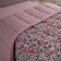 Edredom King Luar Super Macio Malha 100% Algodão Dupla Face 01 Peça - Rose Floral