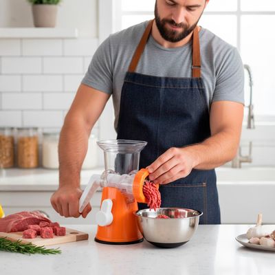 Máquina Moedor Carne Manual Manivela Multifuncional
