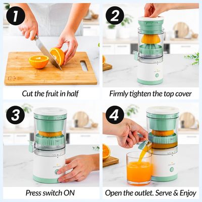 Espremedor Elétrico Liquidificador portátil, copo de suco USB, mini multifuncional recarregável, extrator de frutas