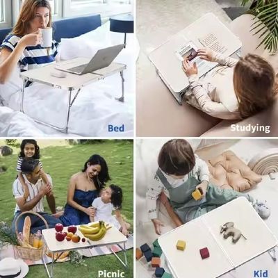 Mesa Dobravel Sofa Cama Notebook Aluminio Vira Maleta Portatil Suporte Home Office Refeicao Estudos