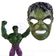 Boneco Articulado 25Cm Action Incrivel Hulk + Mascara 16Cm