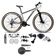 Bicicleta Aro 29 Absolute Nero 5 Câmbios Shimano Alívio-altus 27v Freio Hidráulico Garfo C-trava cinza Tam: 23