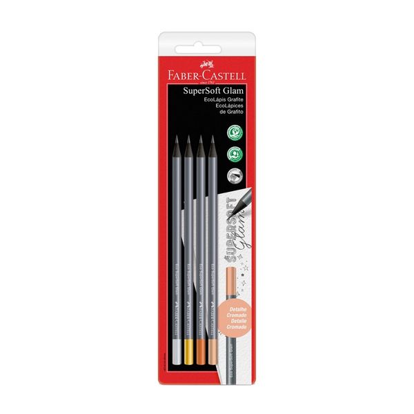 Lapis Grafite Supersoft Glam Sm907Softglam FaberCastell