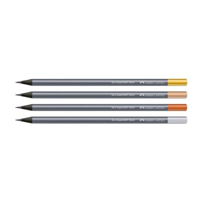 Lápis Grafite Faber-Castell SuperSoft Glam Cromado