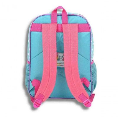 Mochila Costas Infantil Menina Gata Cindy Verde Luxcel
