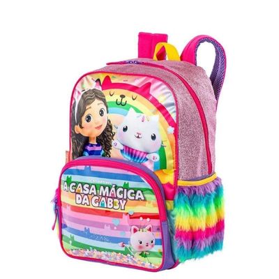 Mochila Costa Grande Escolar Menina Casa Mágica Gabby Sestini