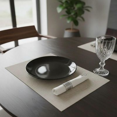 Jogo Americano Coz Jantar Descanso Prato Bege 30x45 2 Un