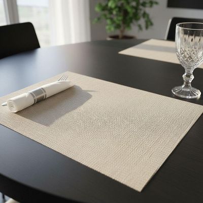 Jogo Americano Coz Jantar Descanso Prato Bege 30x45 2 Un