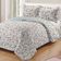 Kit Cobre Leito Colcha Daily Queen 3 Peças Dupla Face Estampado - Floral 53 - 100% Poliéster