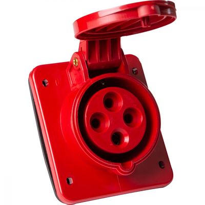 Tomada de Embutir Industrial 3P+T 32 A 380-415 Vca 6 H Tramontina