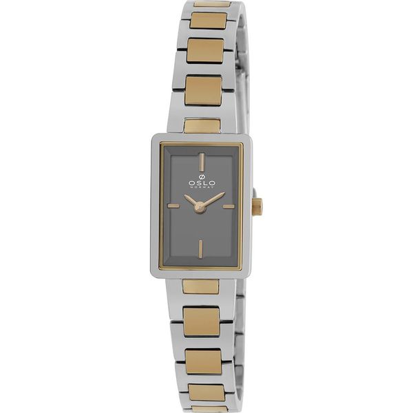 Relógio Oslo Feminino Ref: Oltsssvx0002 G1sk Slim Bicolor Retangular