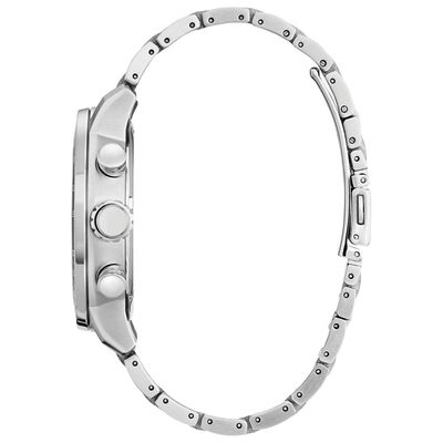 Relógio Citizen Masculino Ref: Ca0851-56x Solar Prateado Cronógrafo Eco-Drive