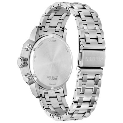 Relógio Citizen Masculino Ref: Ca0850-59l Solar Prateado Cronógrafo Eco-Drive