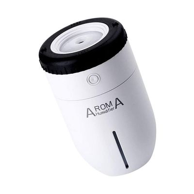 Umidificador Difusor Portátil USB Rosa com LED – Aromaterapia e Cromoterapia Usb Lens Aroma Cor:Branco