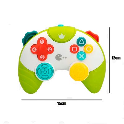 Vídeo Game Controle Infantil Interativo – Brinquedo Educativo e Colorido para Bebês com +18 Meses Sons Bebê