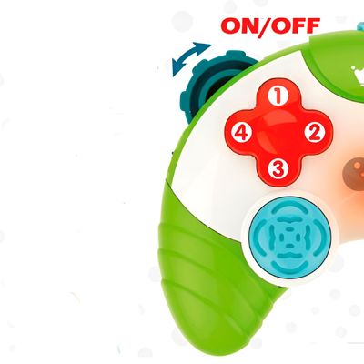 Vídeo Game Controle Infantil Interativo – Brinquedo Educativo e Colorido para Bebês com +18 Meses Sons Bebê