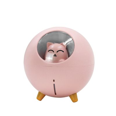 Umidificador De Ar Luminaria USB Difusor Aromatizador Esfera Gatinho Cor:Verde