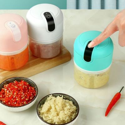 Mini Processador Usb De Alimentos Eletrico Branco