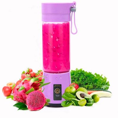 Mini Liquidificador Juice Cup Portátil Elétrico Lilás