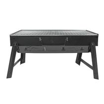 Mini Churrasqueira Portatil Dobravel Camping 35x27cm
