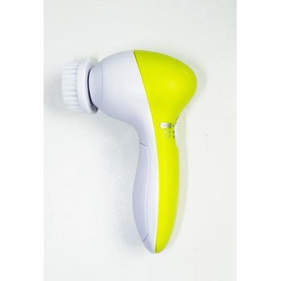 Massageador Facial 5 Em 1 Limpeza Pele Esfoliante Portatil Beleza Cor:Verde
