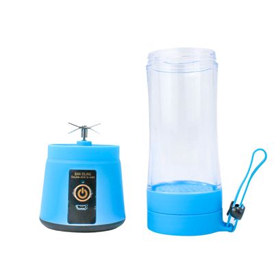 Juice Cup Mini Liquidificador Portátil Elétrico USB Recarregável 380ml Azul