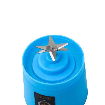 Juice Cup Mini Liquidificador Portátil Elétrico USB Recarregável 380ml Azul