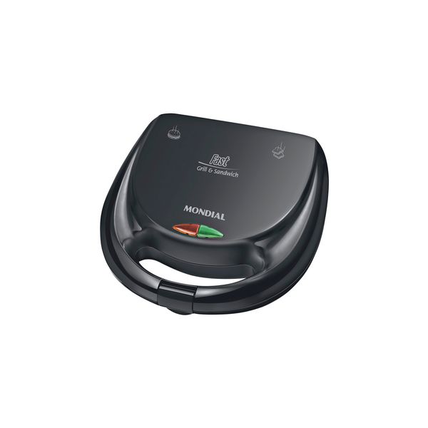 Grill e Sanduicheira Mondial Fast Grill S12 Preta - 750W 127V Grill e Sanduicheira Mondial Fast Grill S12 Preta - 750W 127V