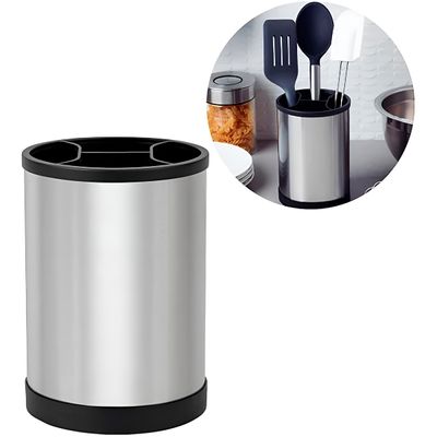 Porta Utensílio Giratório Aço Inox Escorredor