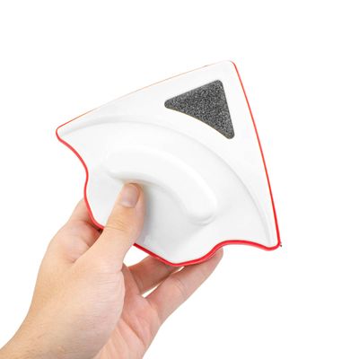 Limpador De Vidros Magnetico para Janelas Cor:Vermelho