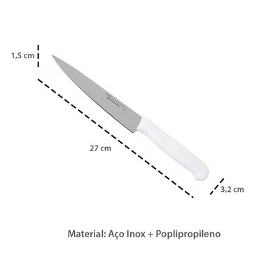 Faca de Cozinha Chef Profissional Cortar Picar Fatiar 2un
