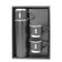 Garrafa Térmica Parede Dupla 3 Copo Aço Inox Squeeze 500ml Cor:Bege
