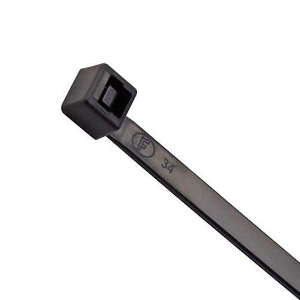 Abraçadeira Cinta 3,7 X 202mm Preta Uv - Kit Com 100 Unidades - Resistente Ao Sol E Intempéries